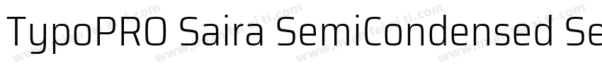 TypoPRO Saira SemiCondensed SemiCon字体转换
